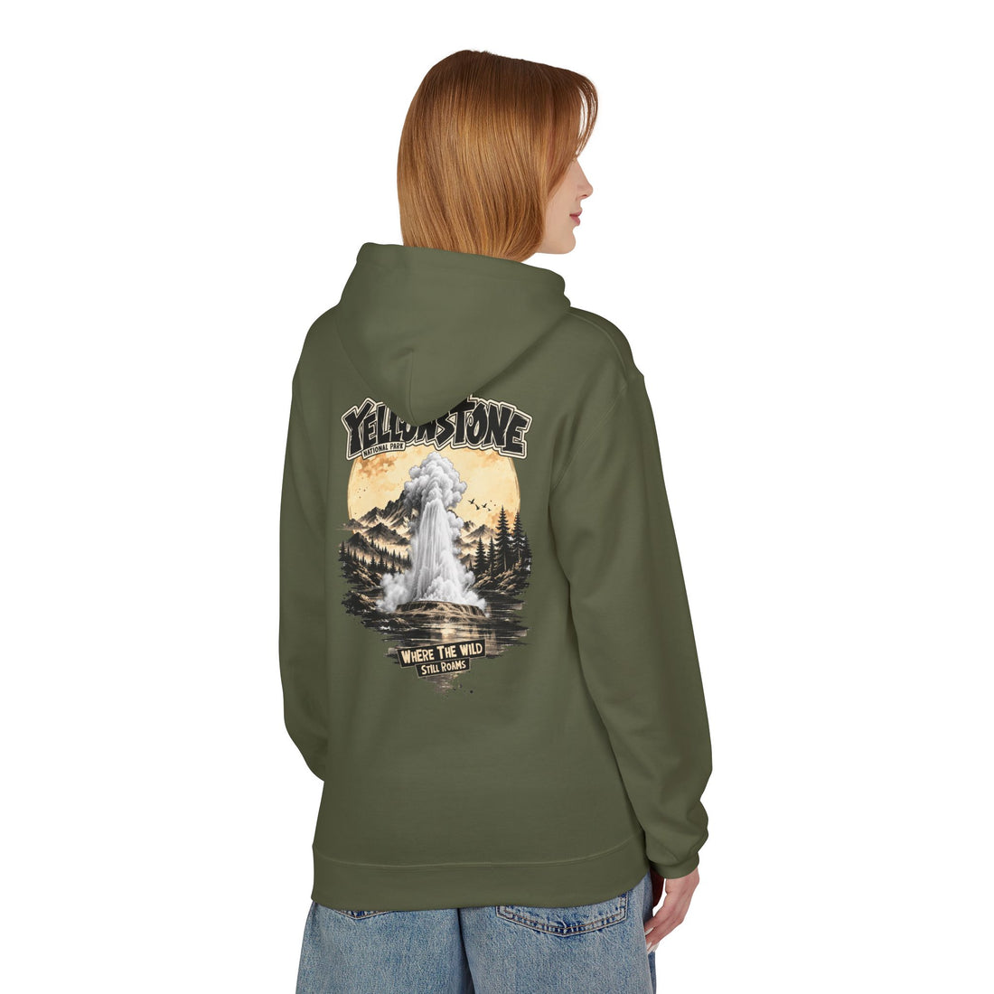 Yellowstone Old Faithful – Where the Wild Still Roams Hoodie