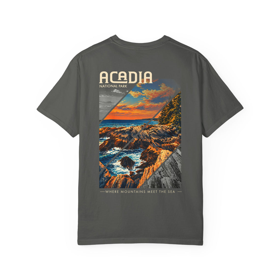 Acadia National Park Rocky Coast Graphic T-Shirt
