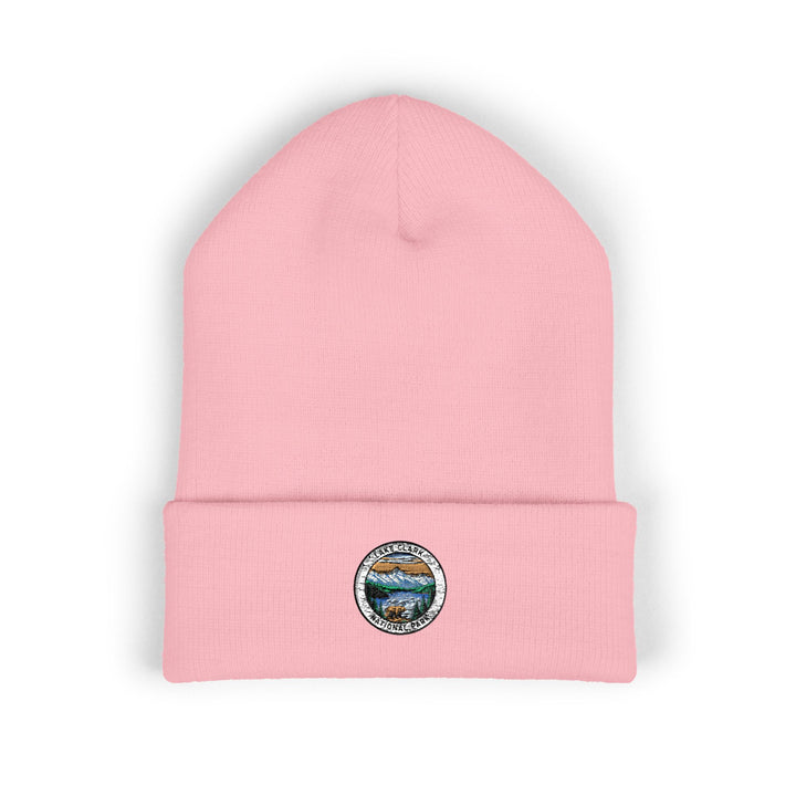 Mountain Lake Seal Beanie | Embroidered Cuffed Beanie
