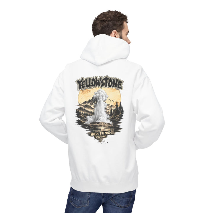 Yellowstone Old Faithful – Where the Wild Still Roams Hoodie Model1