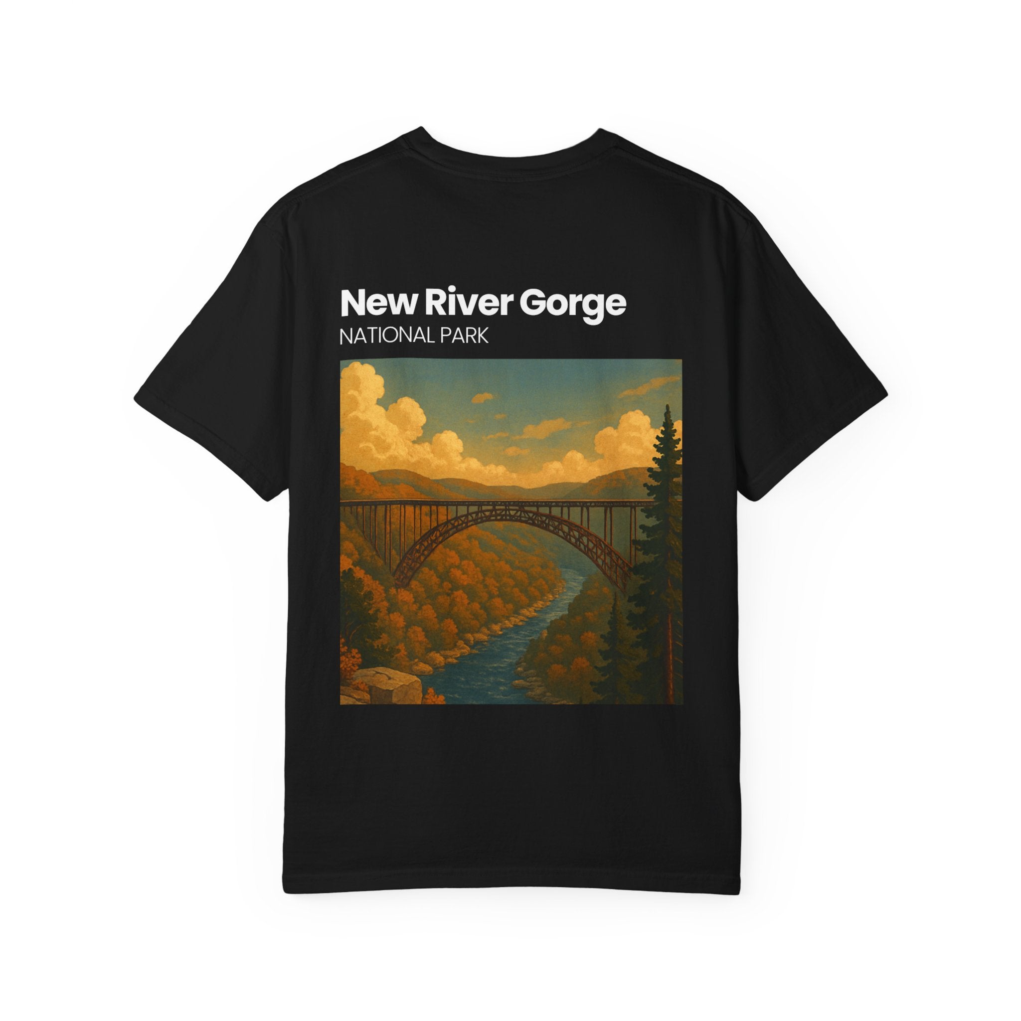 New River Gorge National Park Bridge T-Shirt | Vintage Landscape Tee