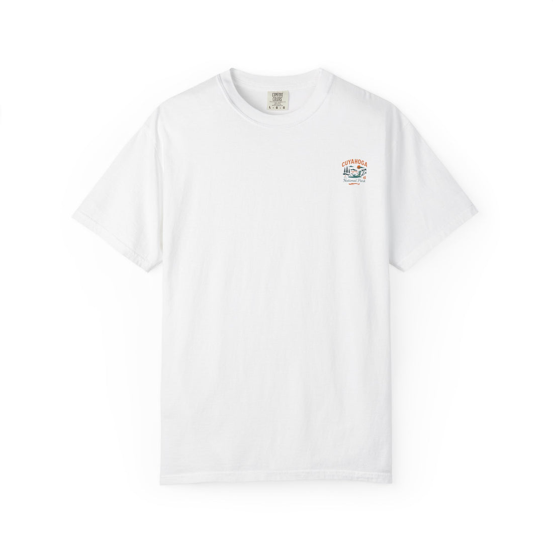 Cuyahoga Valley Waterfall Illustration T-Shirt | National Park Landscape