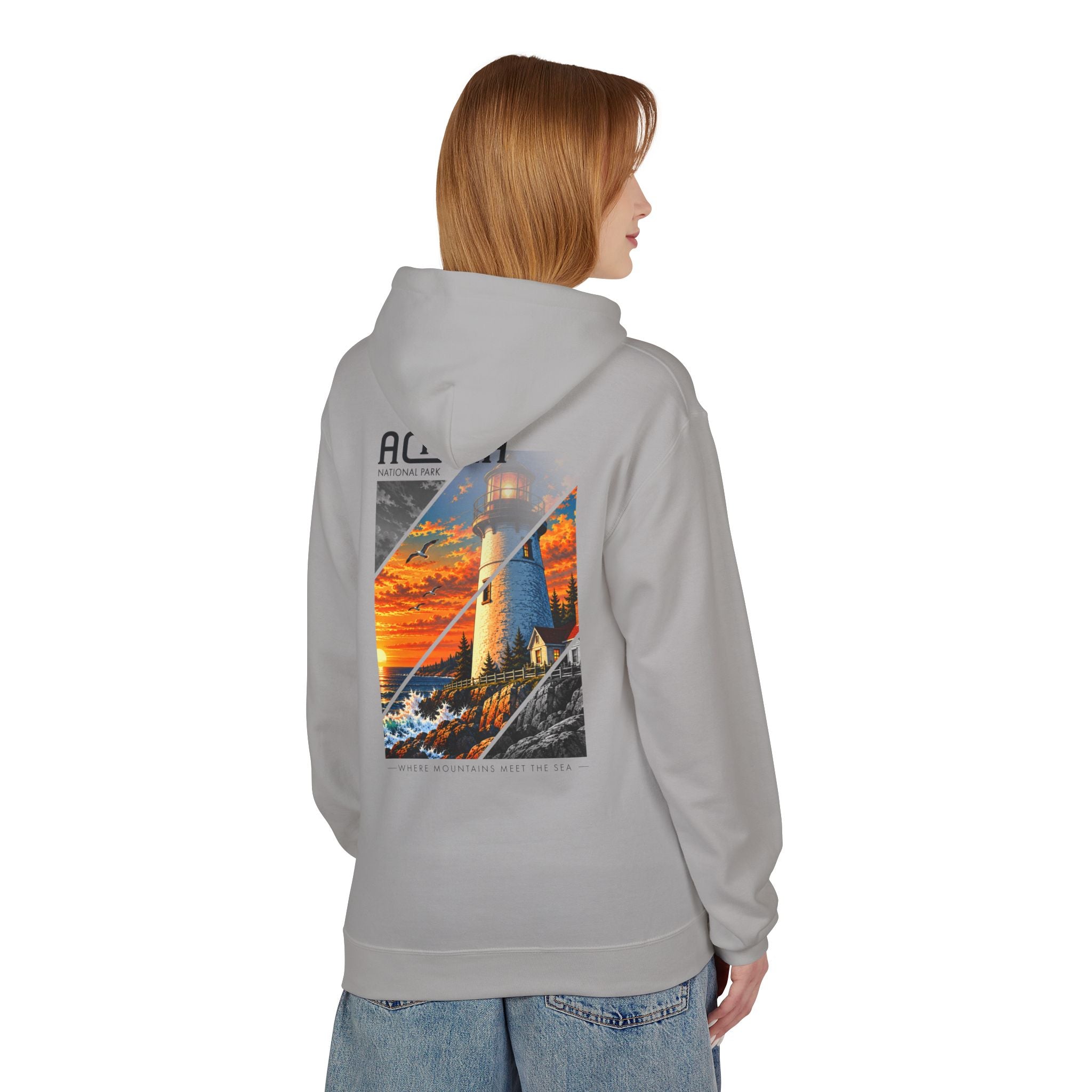 Acadia National Park Lighthouse Graphic Hoodie