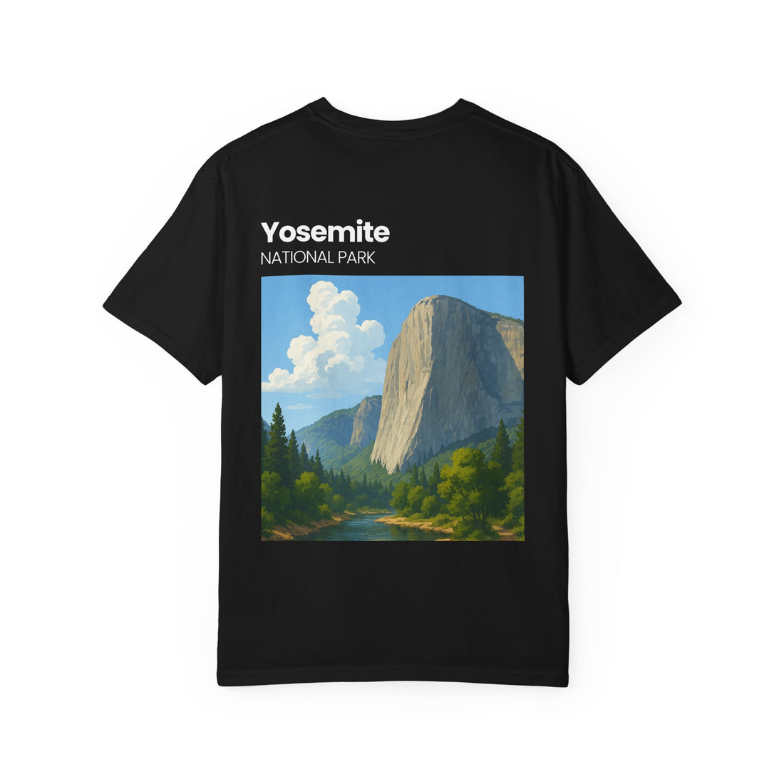 Yosemite National Park Half Dome Landscape T-Shirt | Vintage Park Poster Tee