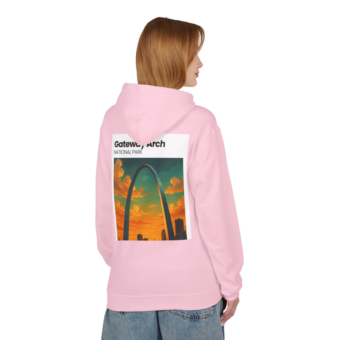 Palm Trees & Waves Hoodie | Small Chest Graphic, Beach Vibes