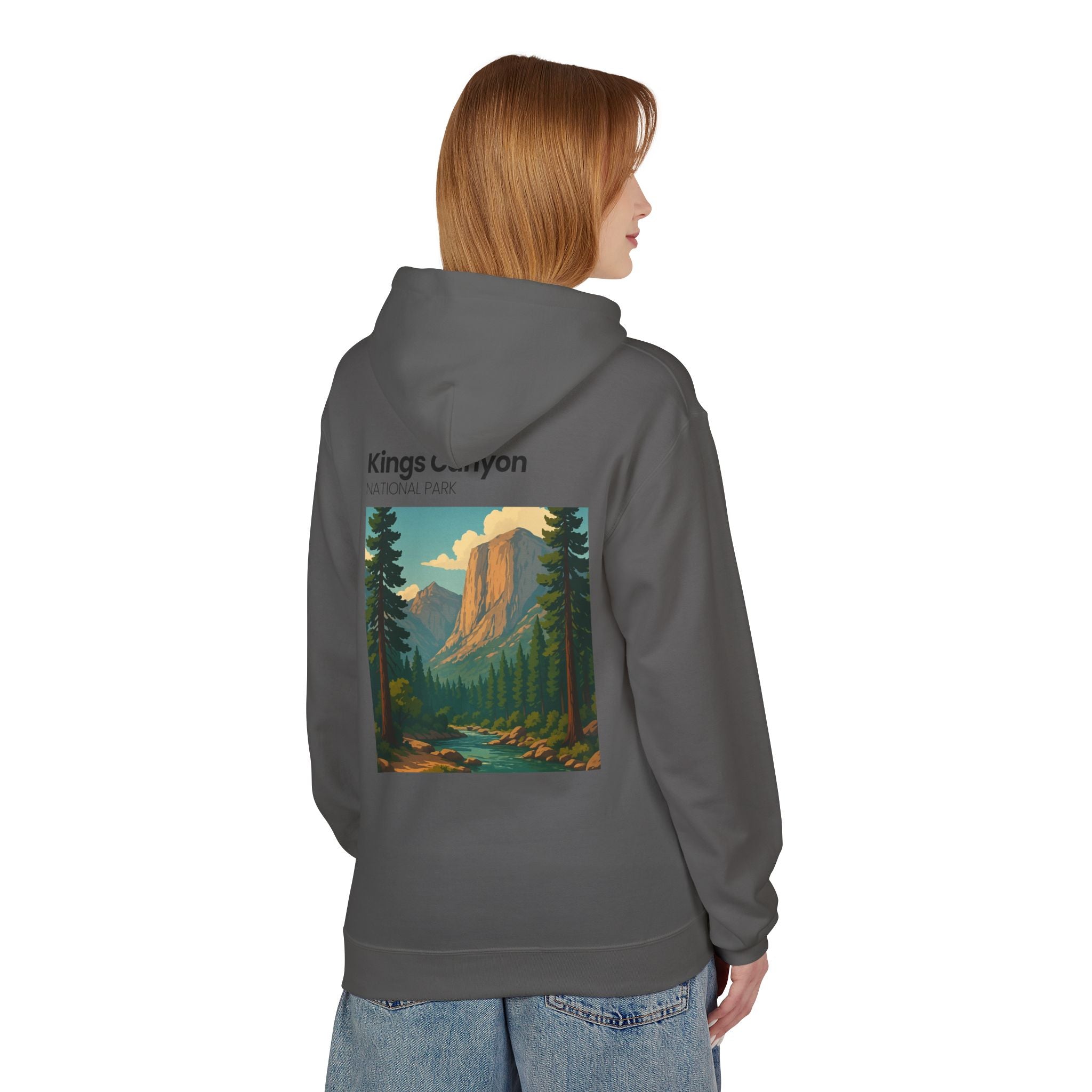 Kings Canyon National Park Hoodie | Vintage Landscape Graphic