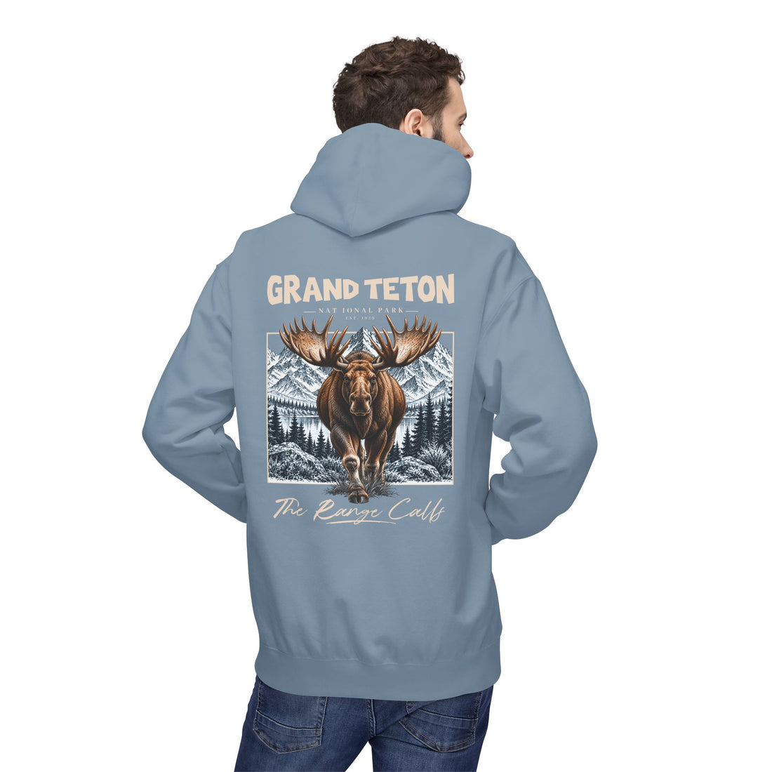 Grand Teton National Park Moose Graphic hoodie