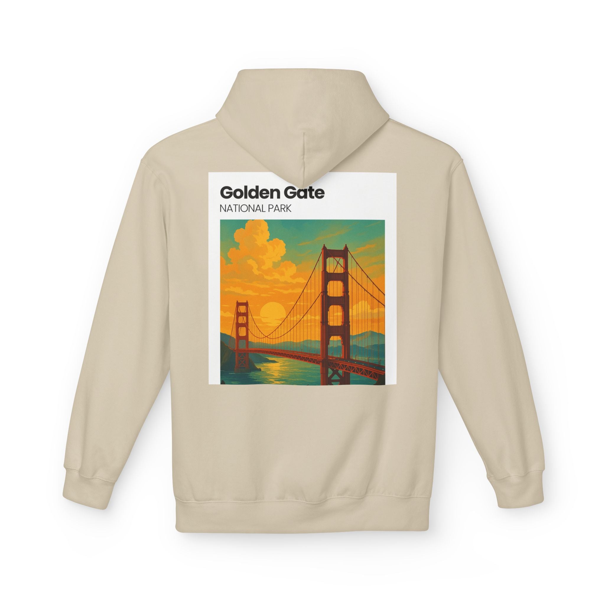 Golden Gate National Park illustration Hoodie | Golden Gate Bridge travel sweatshirt