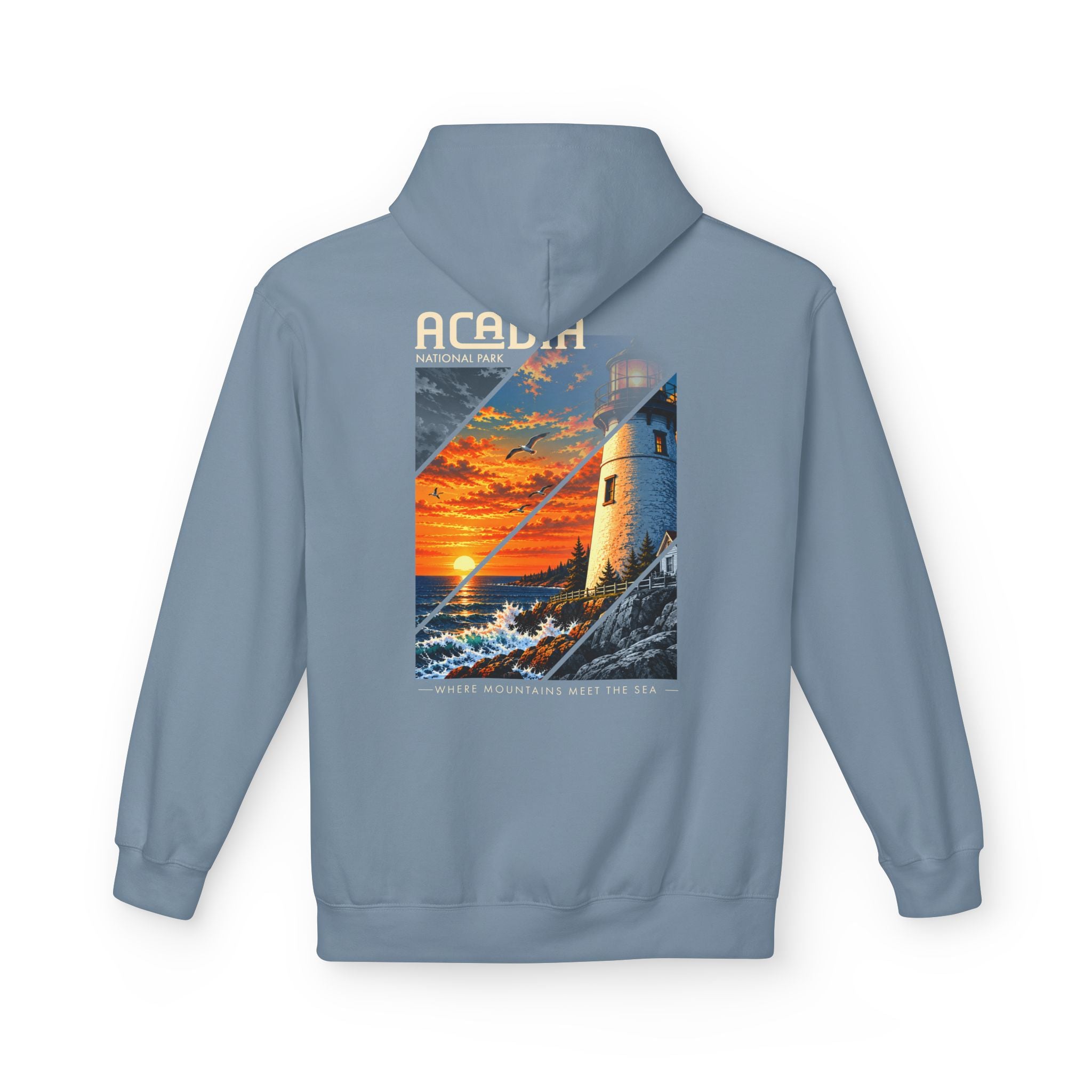 Acadia National Park Lighthouse Graphic Hoodie