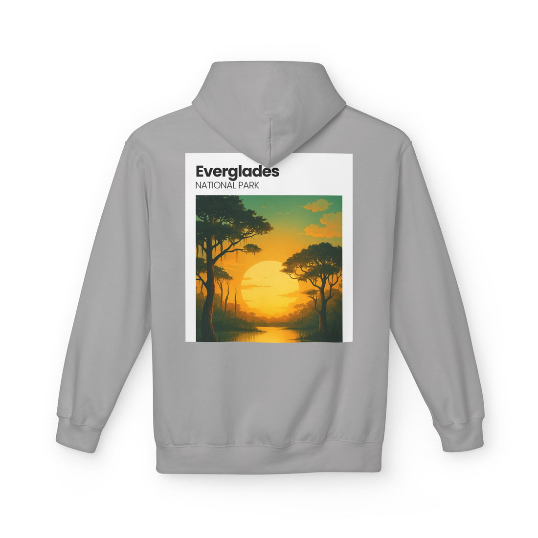 Everglades Sunset Vintage Poster Hoodie | National Park Landscape