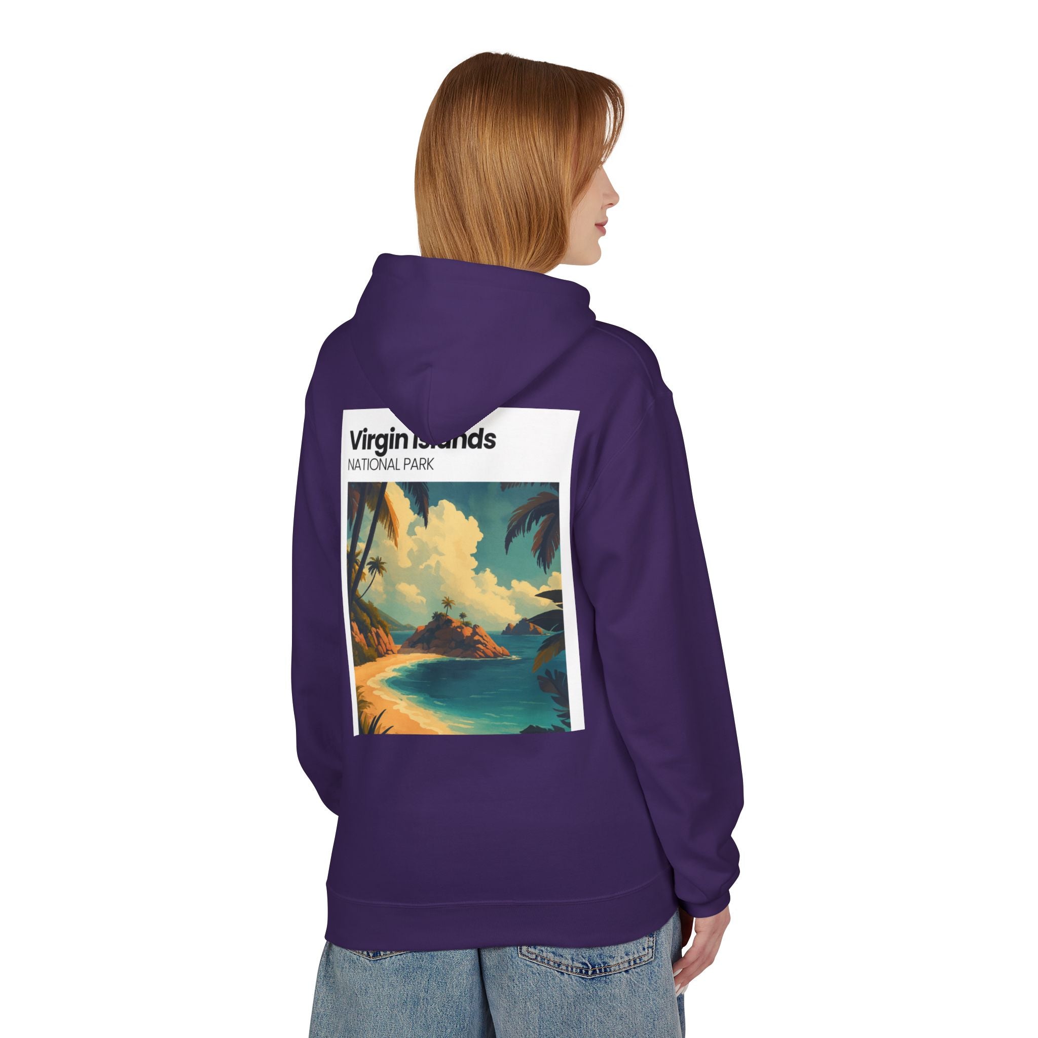 Virgin Islands National Park Beach Hoodie | Tropical Island Sunset
