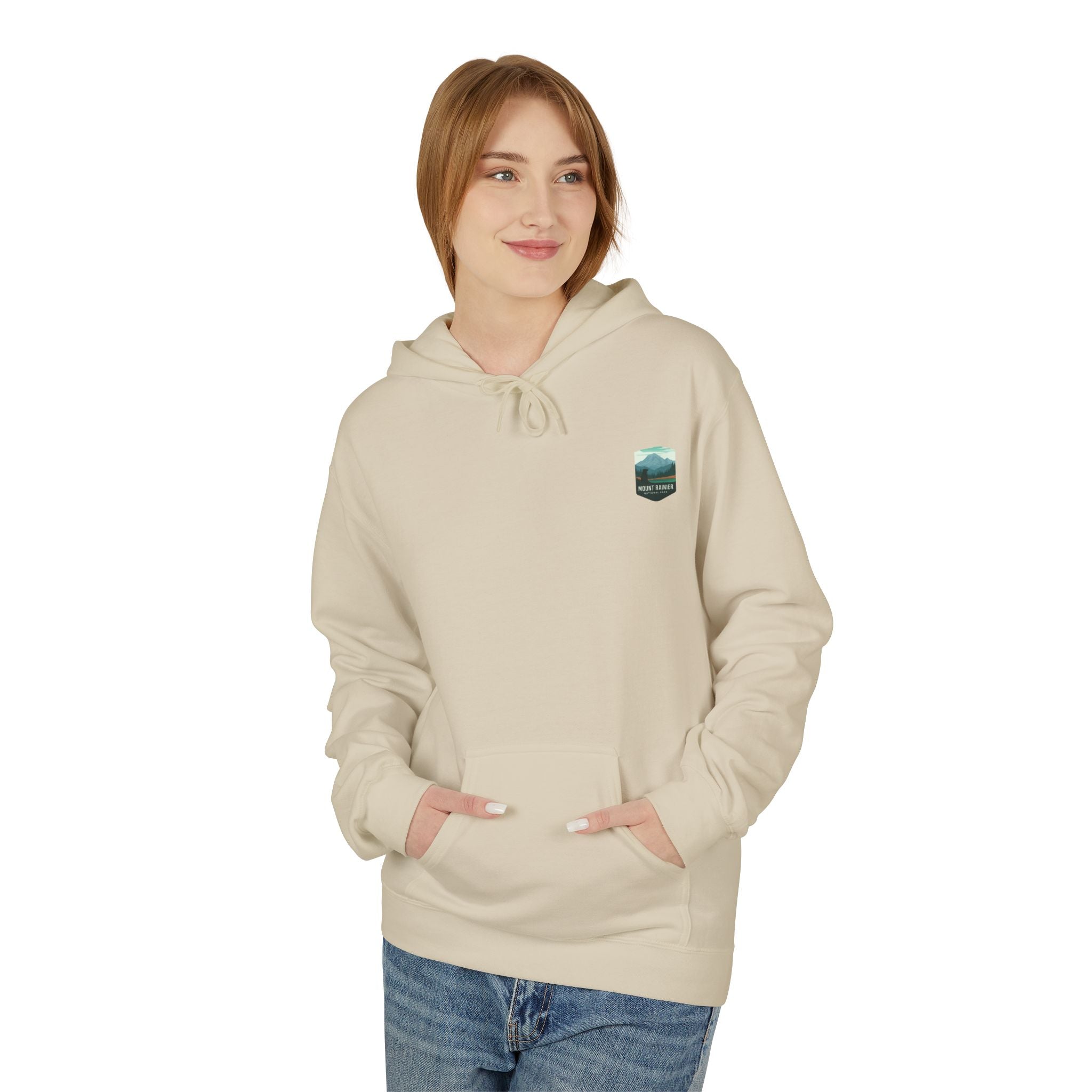 Mount Rainier National Park Hoodie | Vintage Landscape Mountain Design