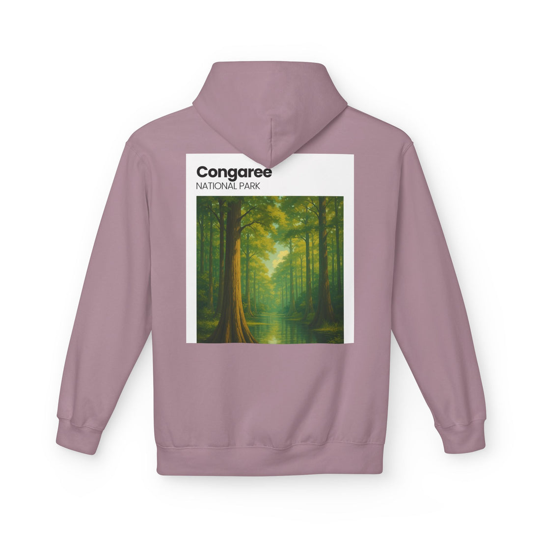 Congaree National Park Forest Scene Hoodie | Scenic Tree Landscape Pullover