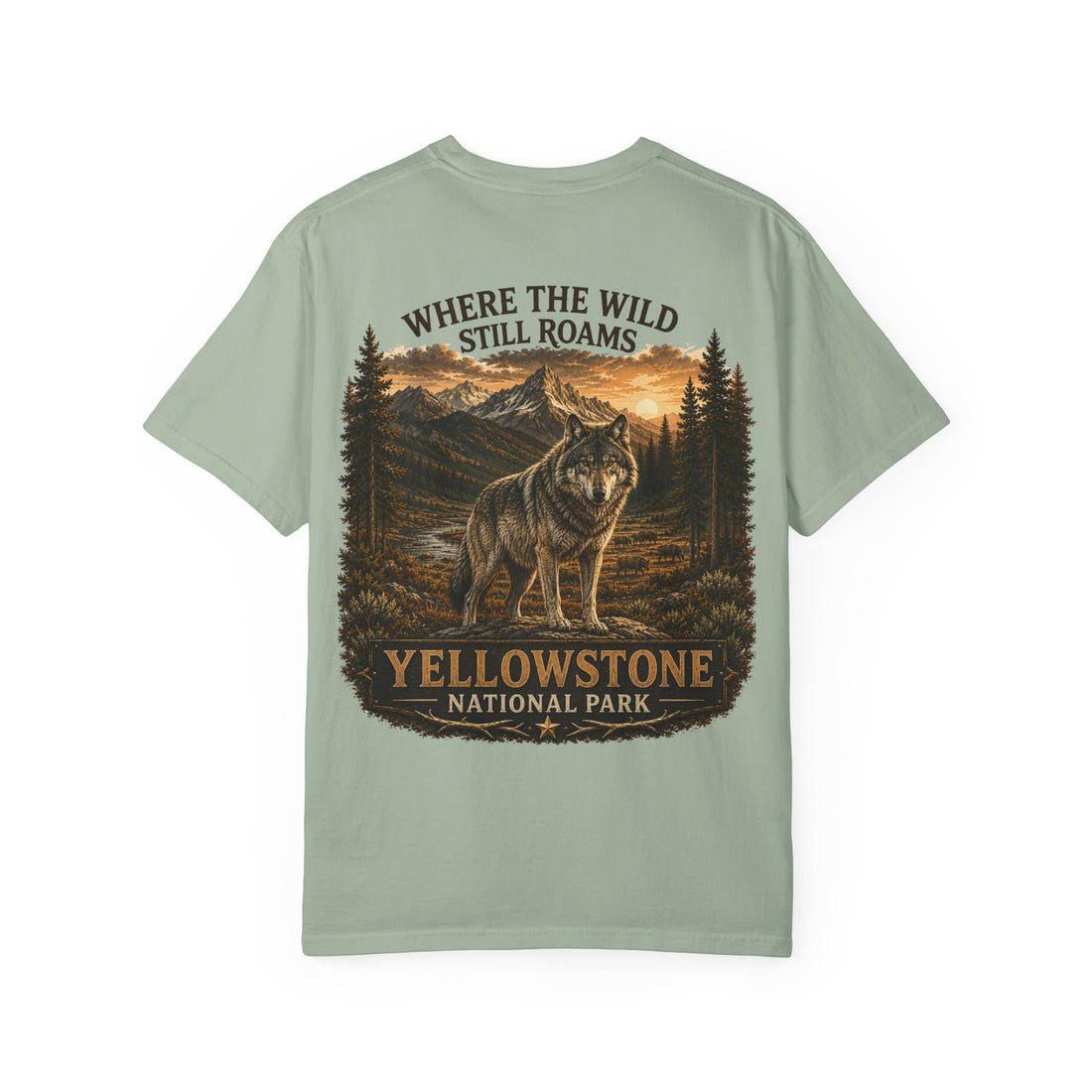 Yellowstone Wolf – Where the Wild Still Roams T-Shirt