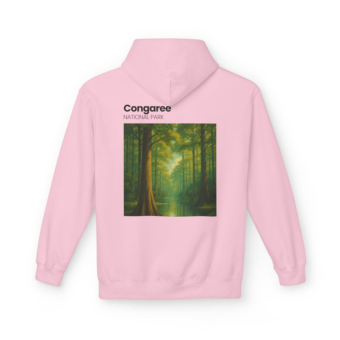 Congaree National Park Forest Scene Hoodie | Scenic Tree Landscape Pullover