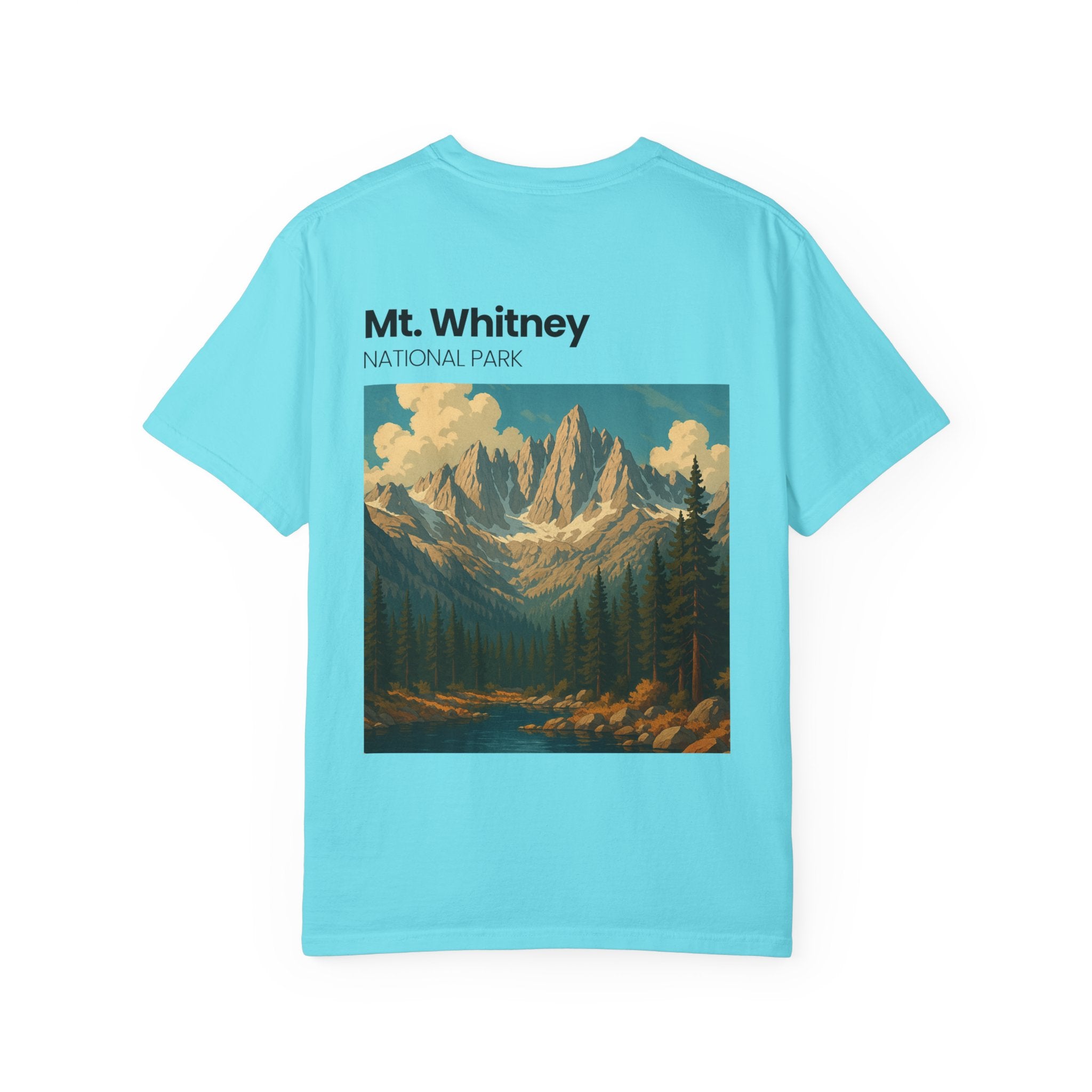 Mt. Whitney National Park mountain landscape T-Shirt | vintage nature poster