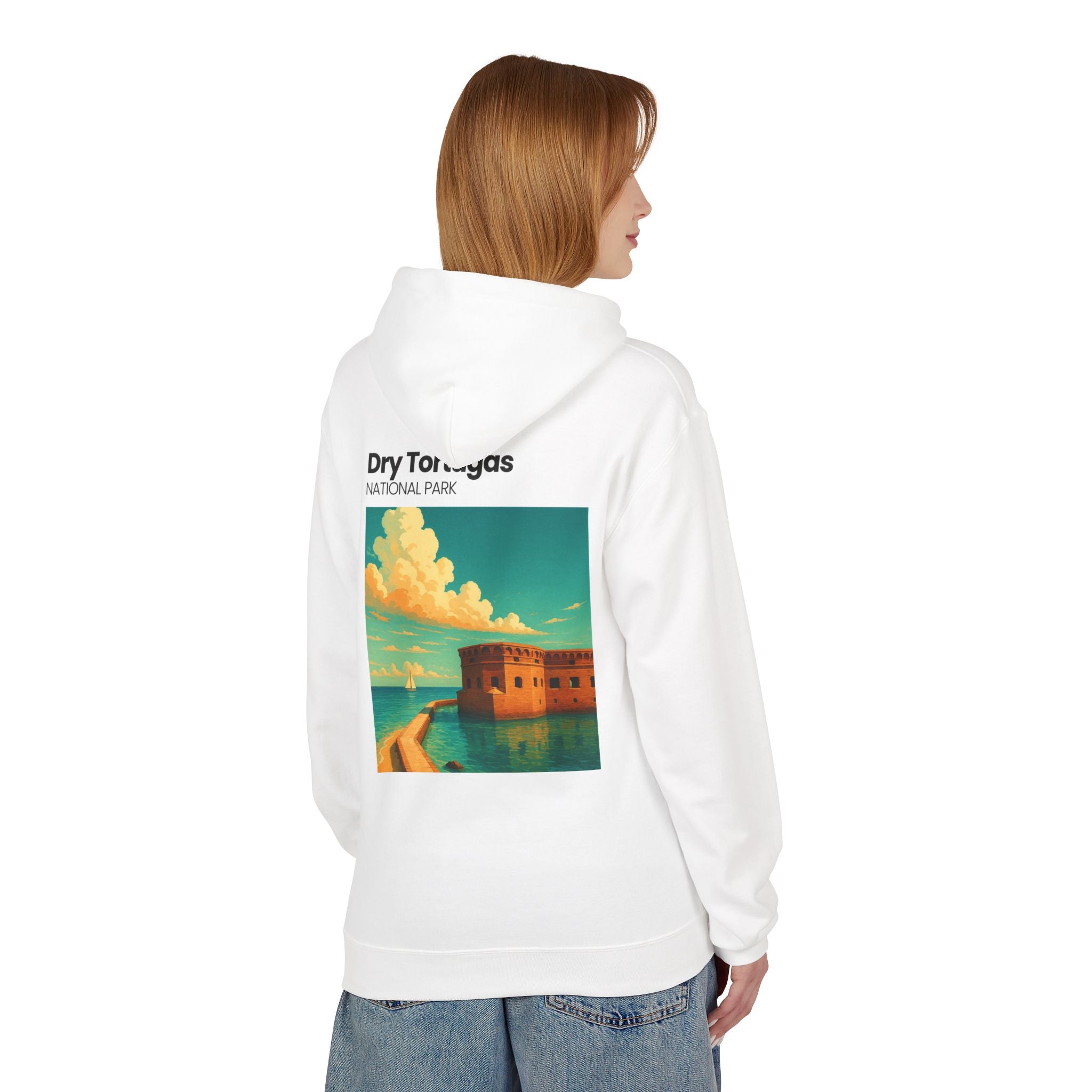 Dry Tortugas National Park Hoodie | Retro Fort Illustration