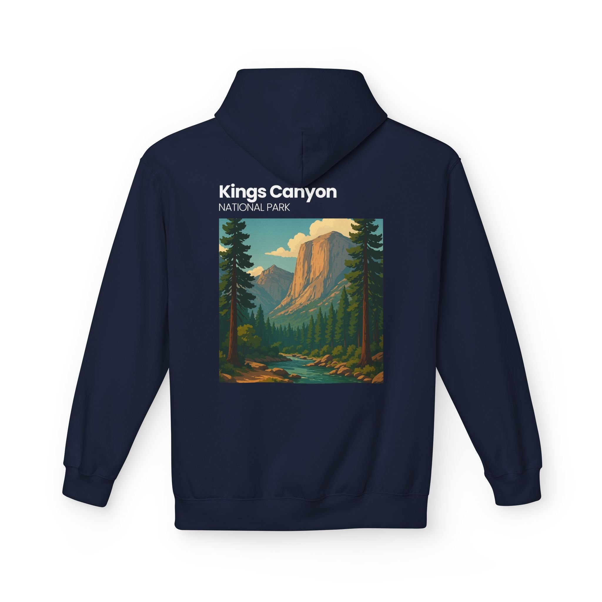 Kings Canyon National Park Hoodie | Vintage Landscape Graphic