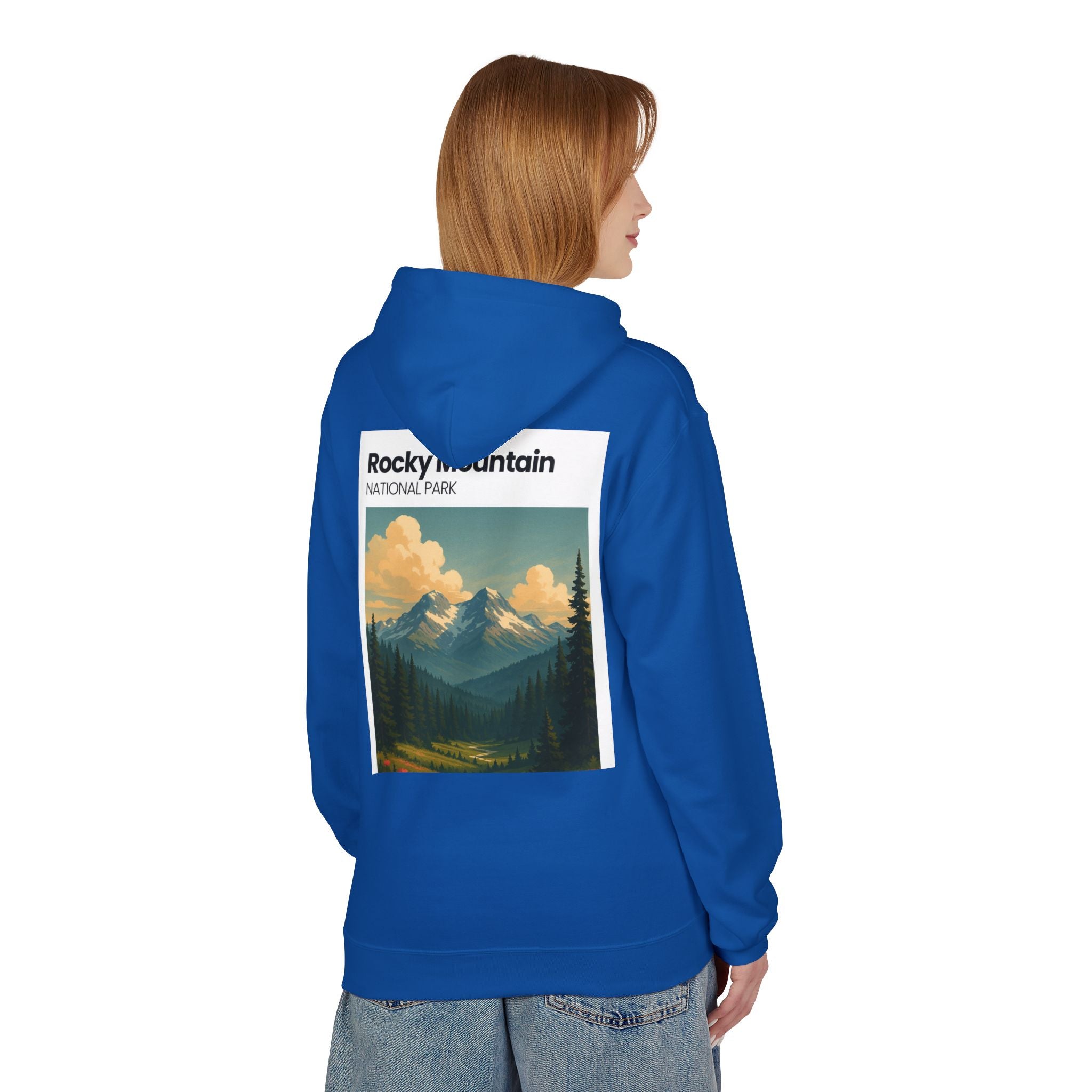 Rocky Mountain National Park Hoodie | Vintage Landscape Print