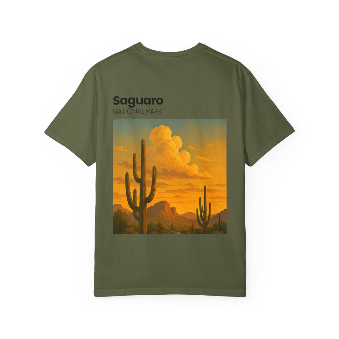 Saguaro National Park Sunset T-Shirt | Desert Cactus Graphic