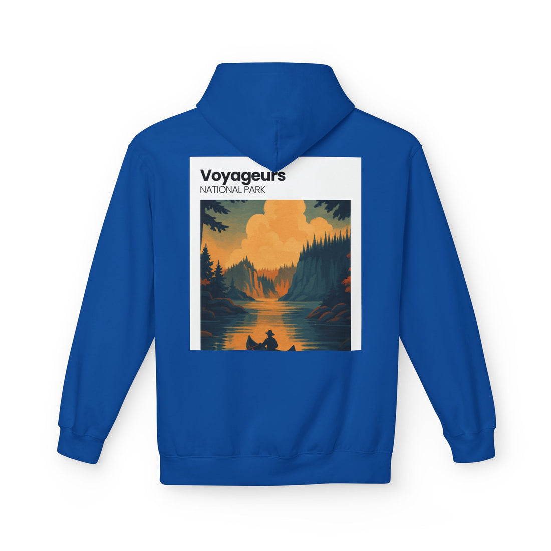 Voyageurs National Park Canoe Sunset Hoodie | Nature Landscape Pullover