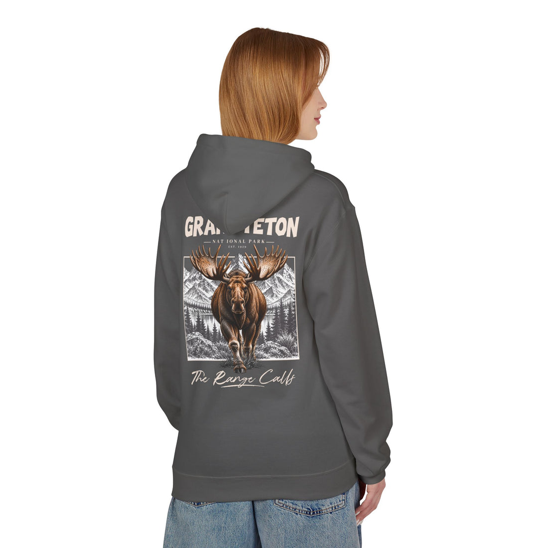 Grand Teton National Park Moose Graphic hoodie
