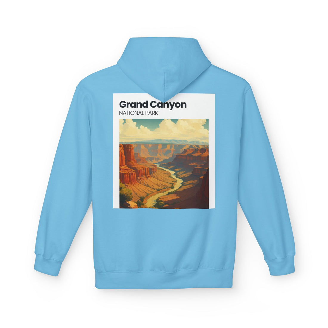 Grand Canyon Vintage Poster Hoodie | National Park Canyon Art