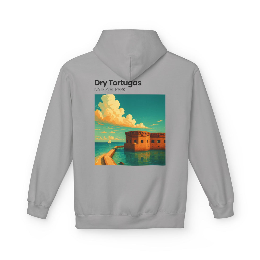 Dry Tortugas National Park Hoodie | Retro Fort Illustration