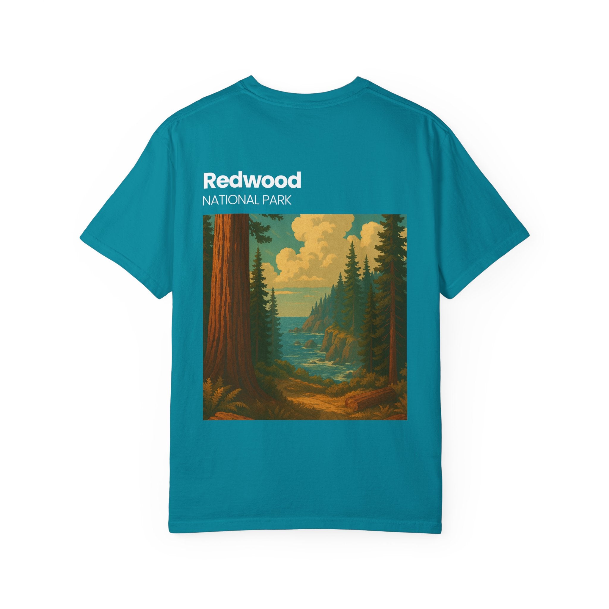 Redwood National Park landscape T-Shirt | Vintage nature scene