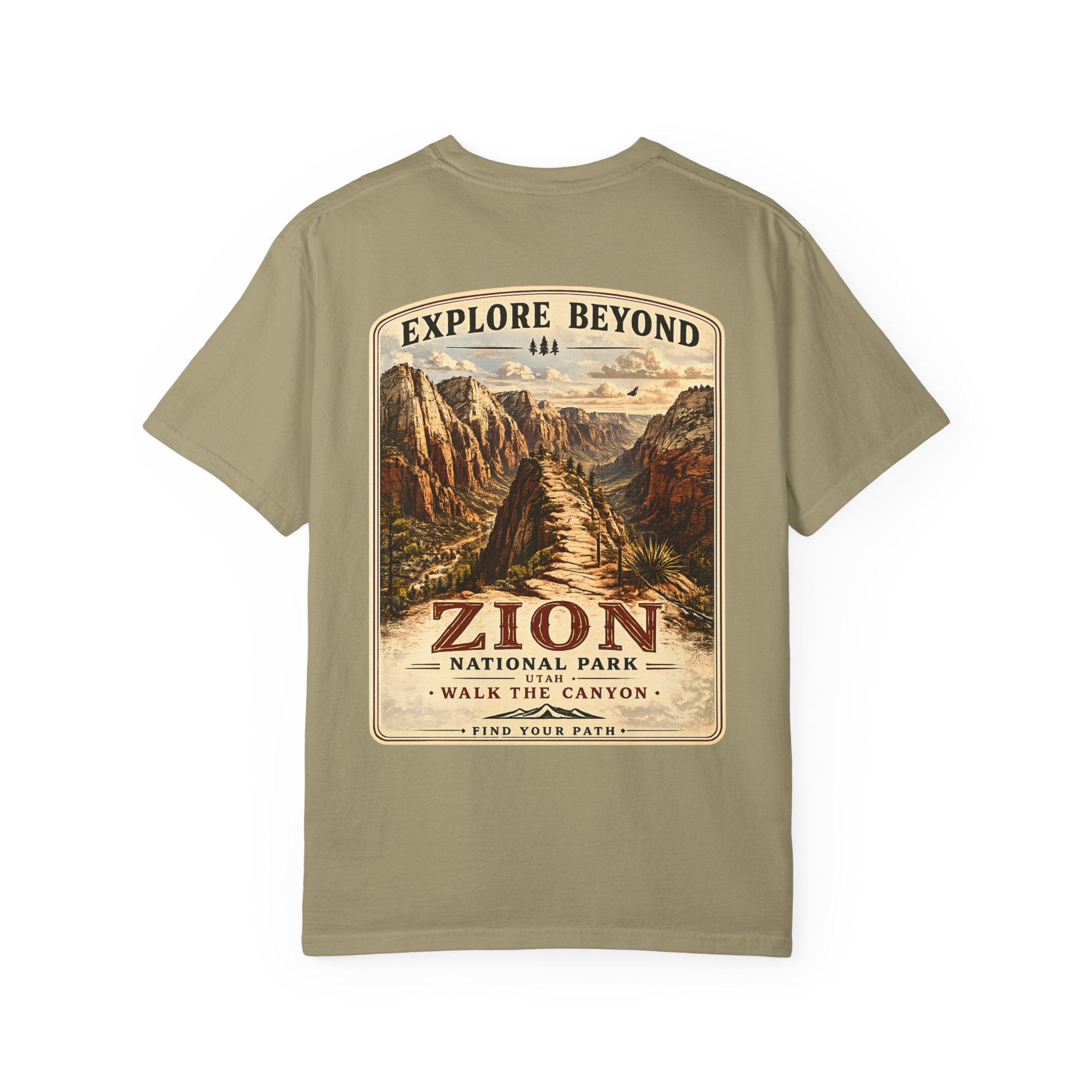 Angels Landing Zion National Park Vintage Graphic T-Shirt1