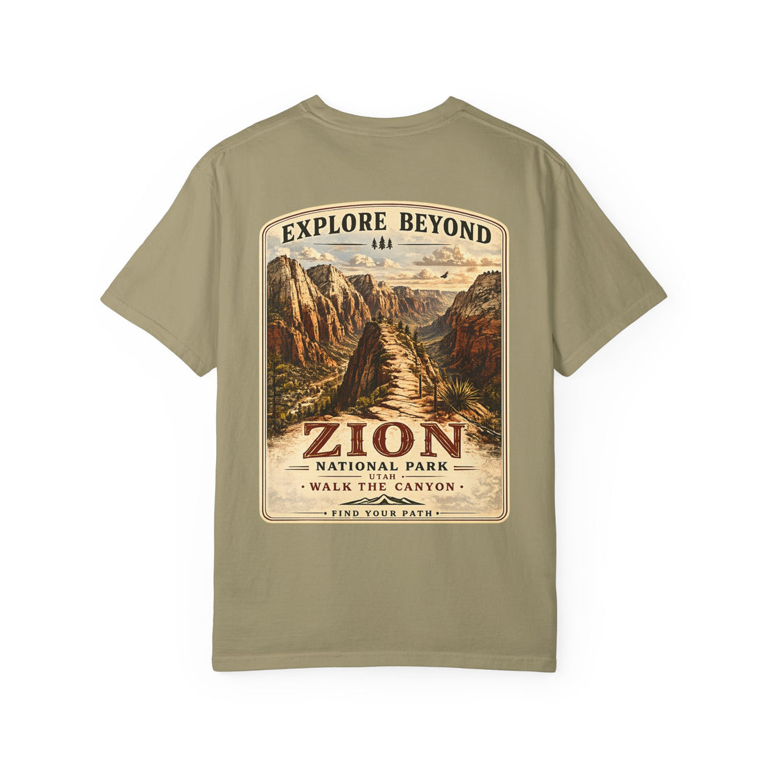 Angels Landing Zion National Park Vintage Graphic T-Shirt1