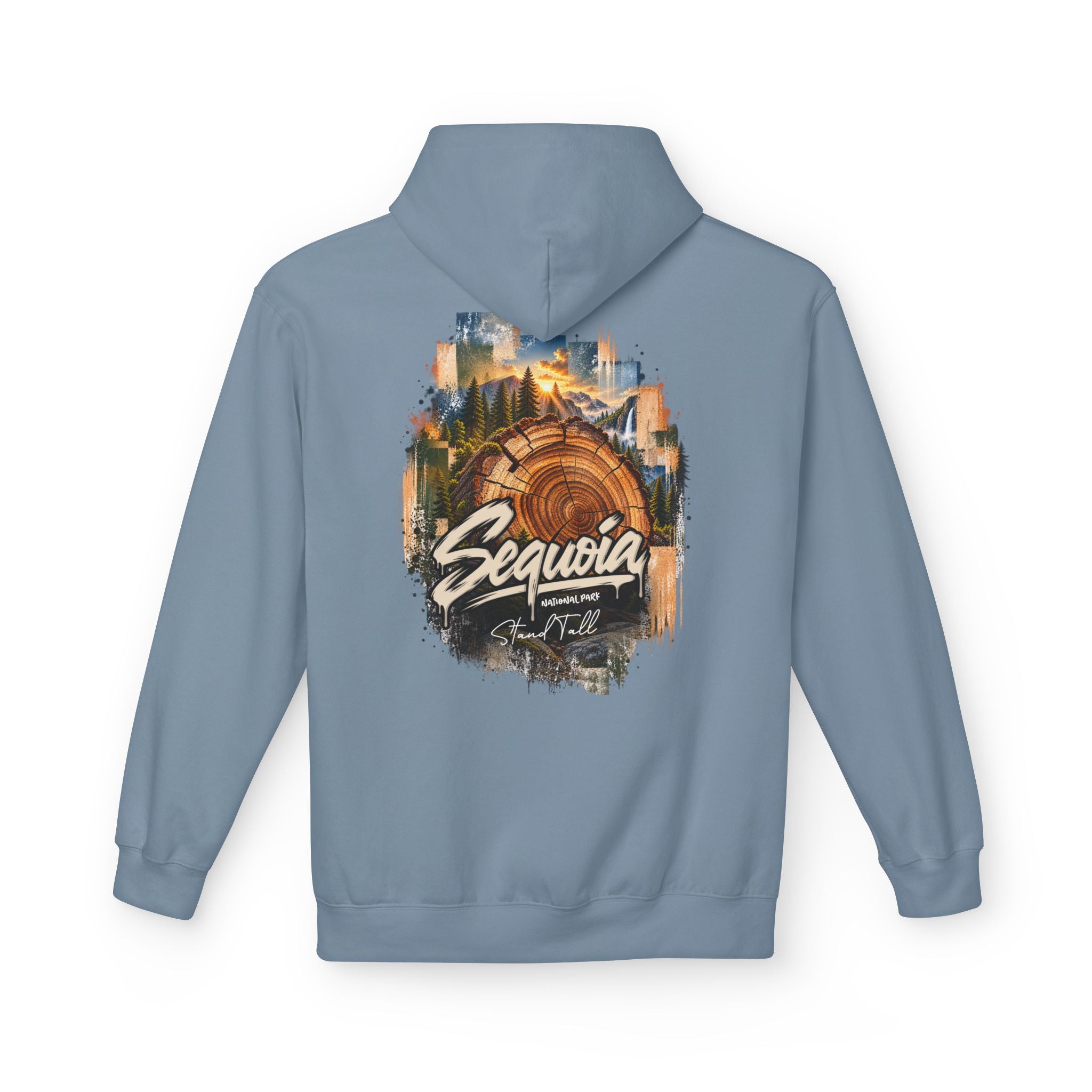 Sequoia National Park – Tree Rings Stand Tall Graphic Hoodie