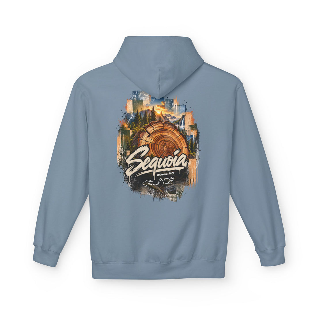 Sequoia National Park – Tree Rings Stand Tall Graphic Hoodie