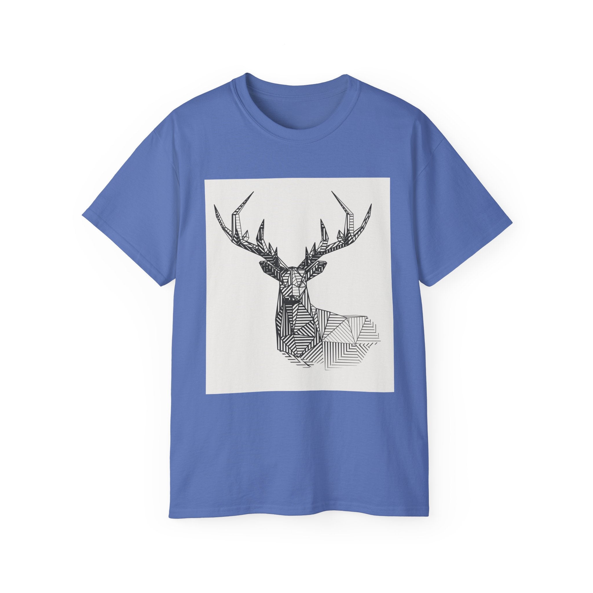 Geometric Deer Graphic Tee - Unisex Ultra Cotton T-Shirt