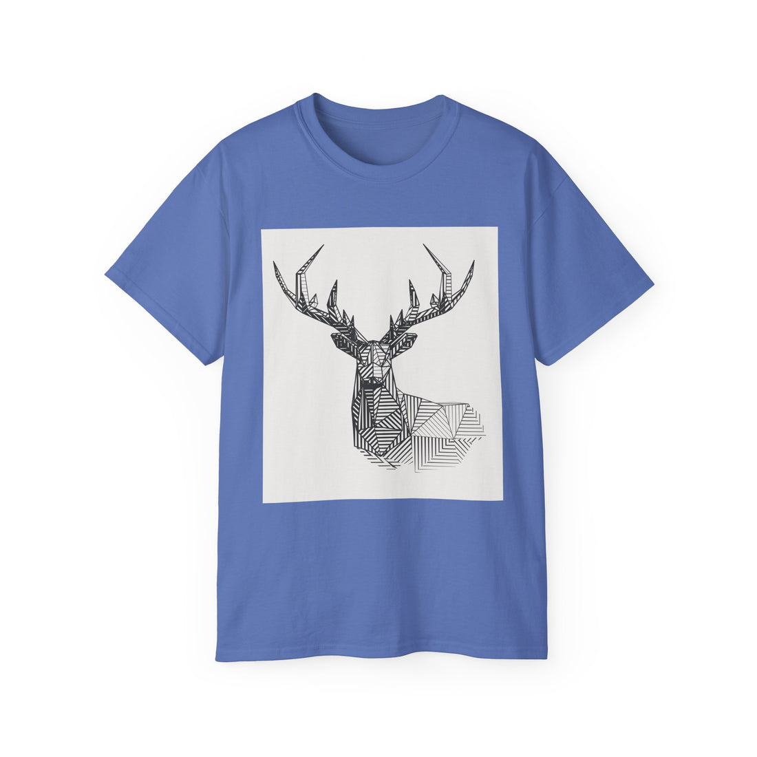 Geometric Deer Graphic Tee - Unisex Ultra Cotton T-Shirt