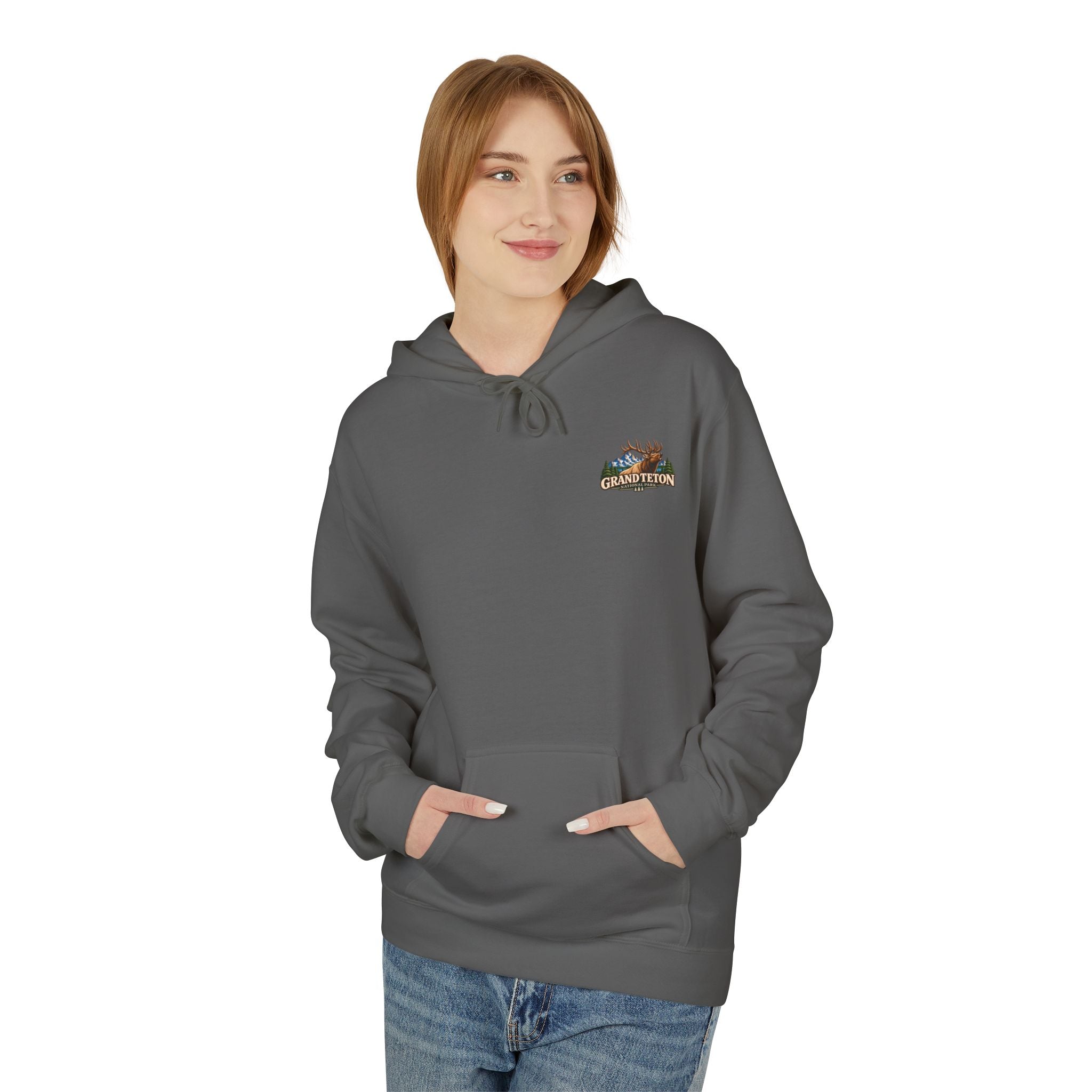 Grand Teton National Park Elk Graphic Hoodie