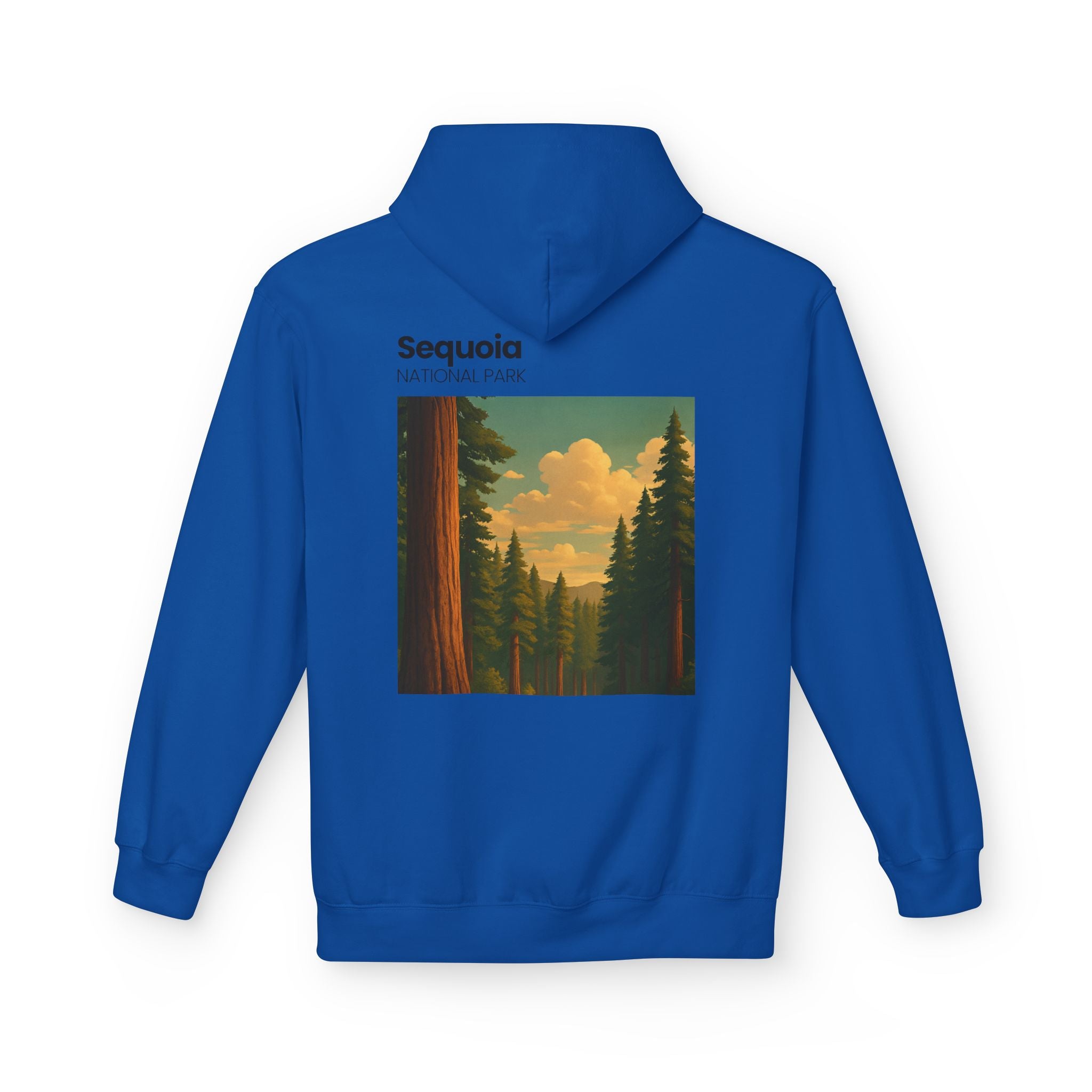 Sequoia National Park Vintage Poster Hoodie | Forest Landscape Sweatshirt