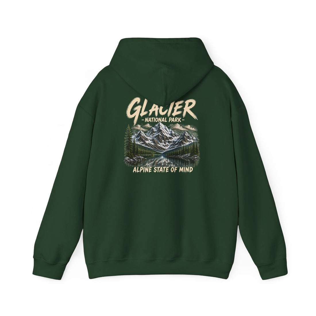 Glacier National Park Snowy Peaks Hoodie1