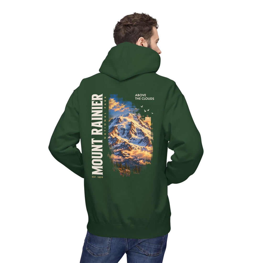Mount Rainier National Park – Rainier Peak Graphic Hoodie