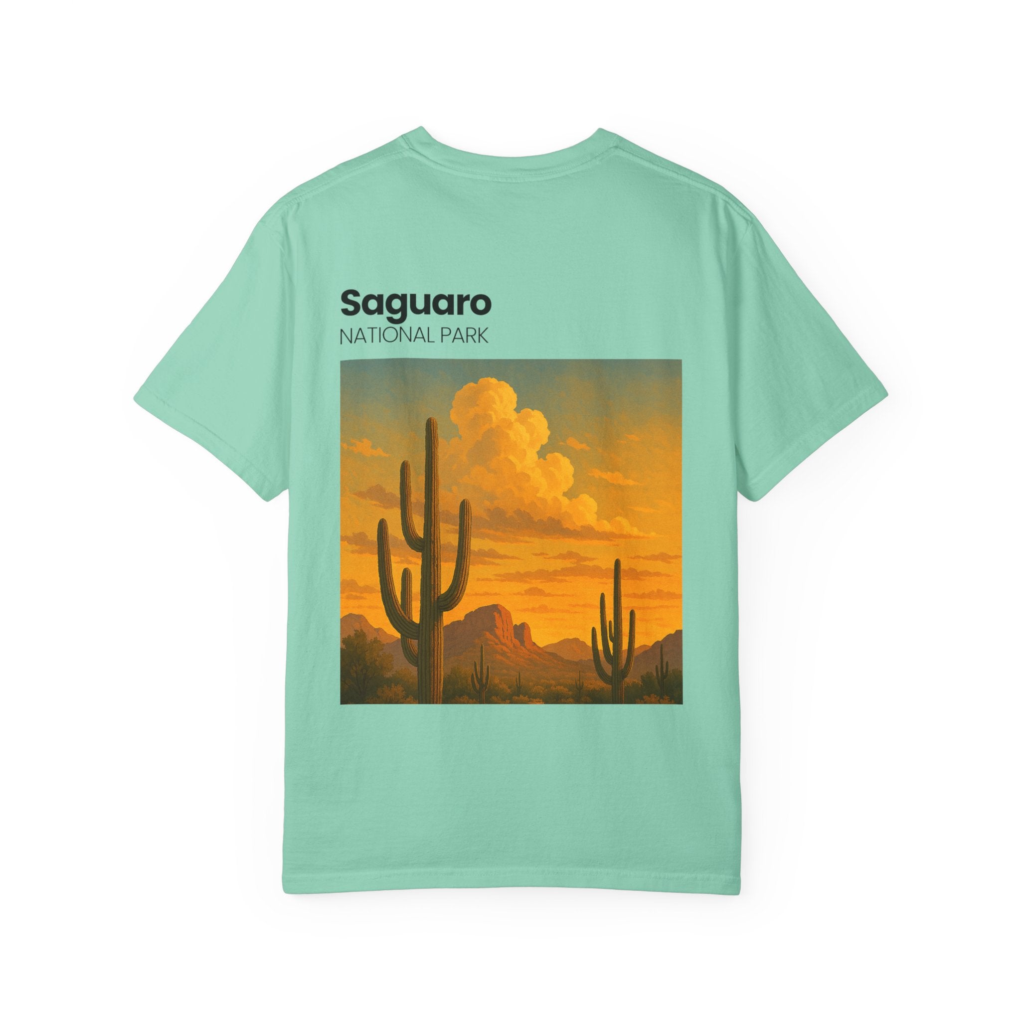 Saguaro National Park Sunset T-Shirt | Desert Cactus Graphic