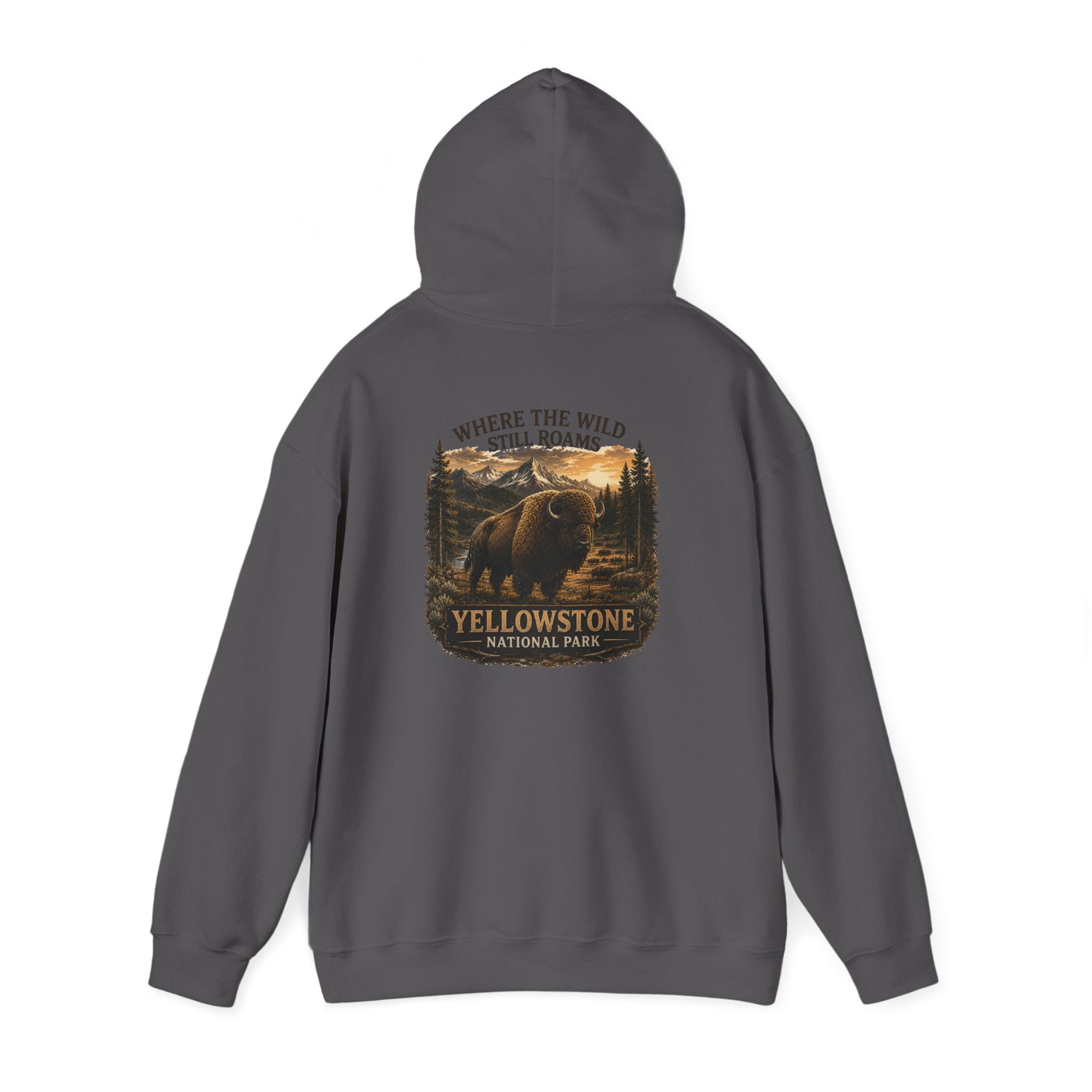 Yellowstone Bison Hoodie – Where the Wild Still Roams