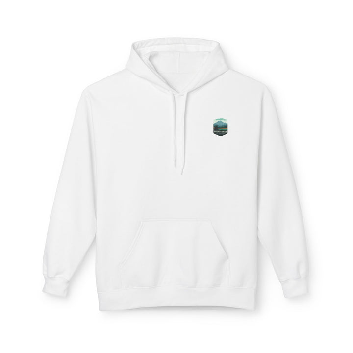 Mount Rainier National Park Hoodie | Vintage Landscape Mountain Design
