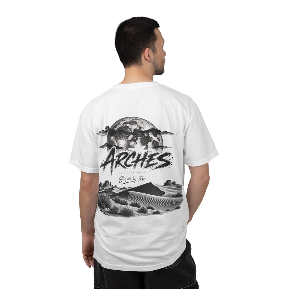 Arches National Park Desert Moon Graphic T-Shirt