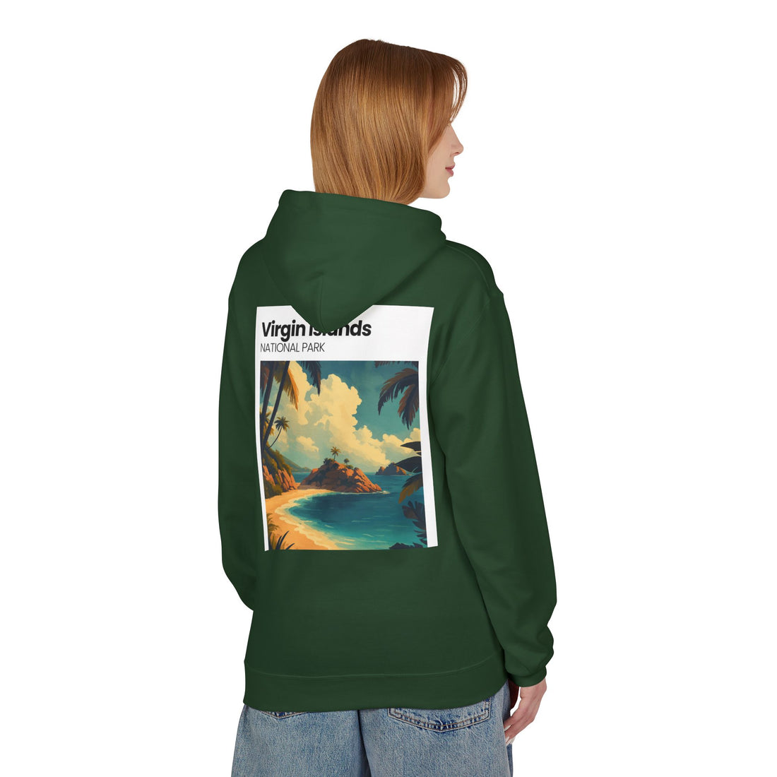 Virgin Islands National Park Beach Hoodie | Tropical Island Sunset