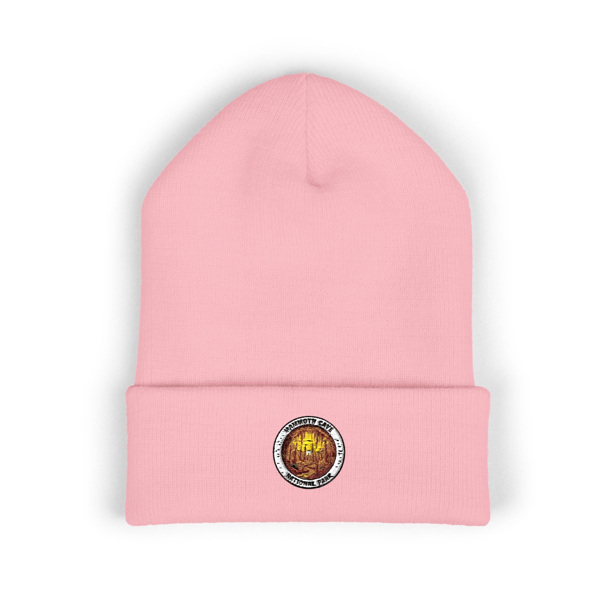 Embroidered Amber Sunstone Patch Beanie | Cuffed Beanie