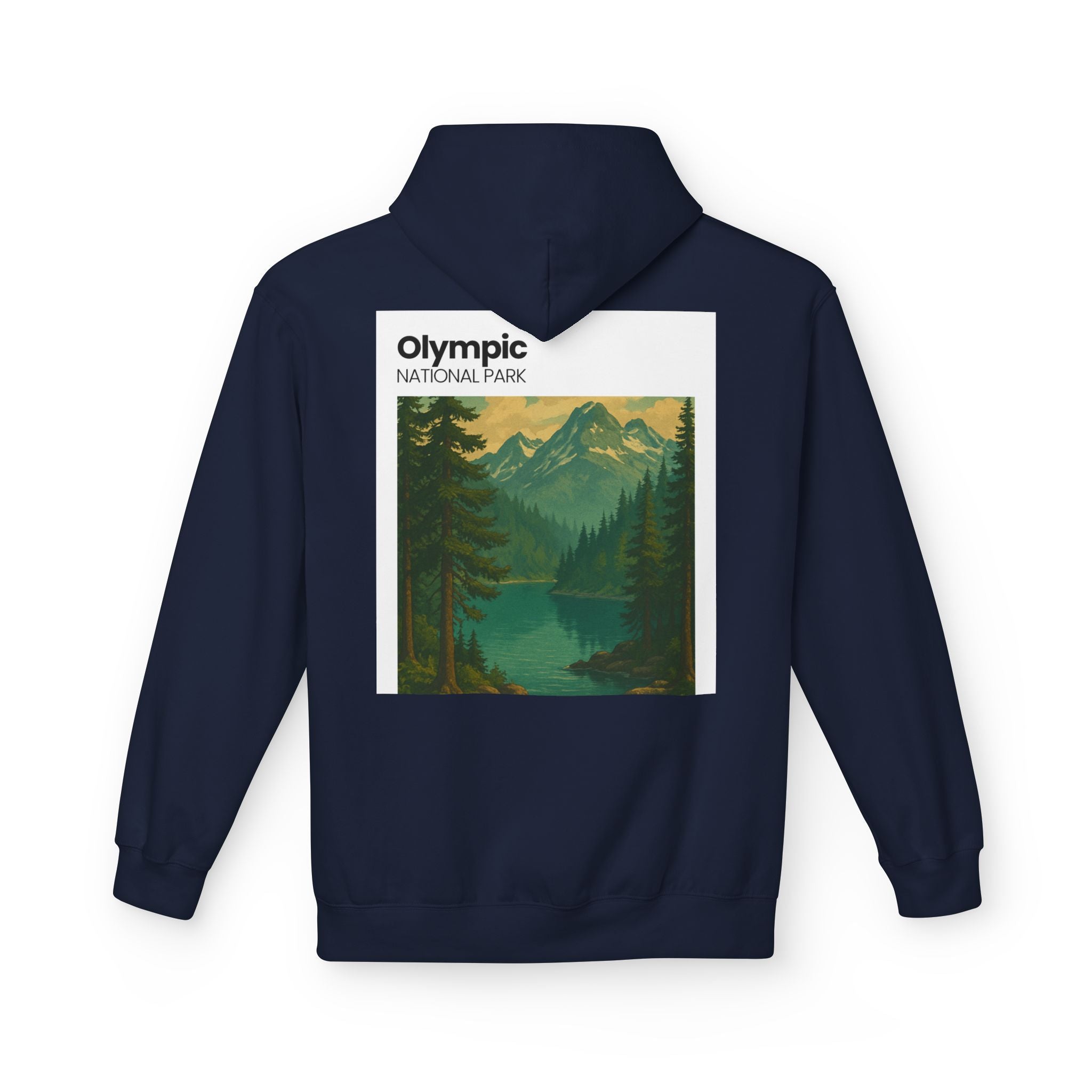 Olympic National Park landscape Hoodie | Mountain Lake Scenic Apparel