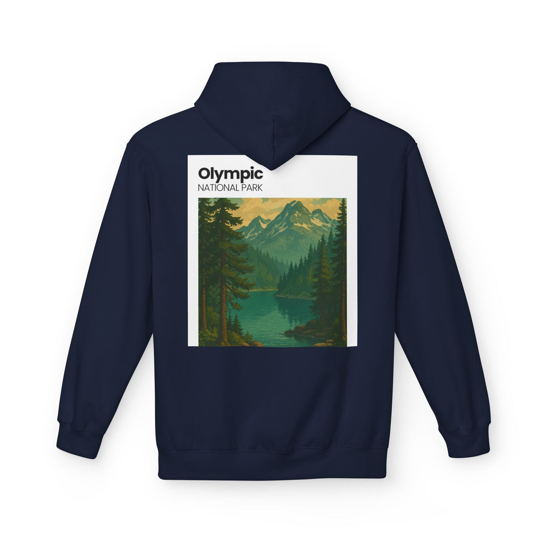 Olympic National Park landscape Hoodie | Mountain Lake Scenic Apparel