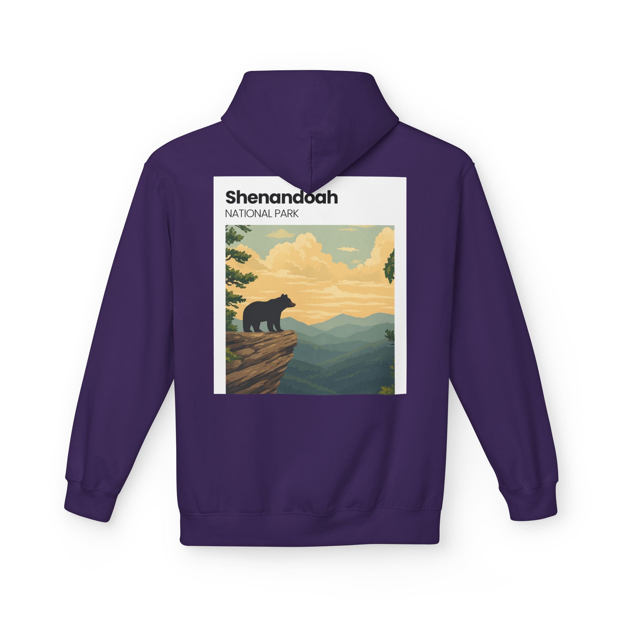 Shenandoah National Park Bear Hoodie | Vintage Travel Poster style