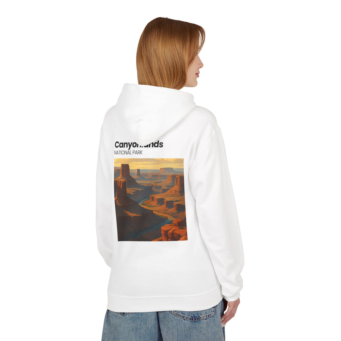 Canyonlands National Park landscape Hoodie | Retro desert canyon art