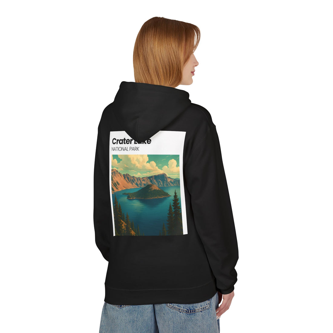Crater Lake National Park Hoodie | Scenic Vintage Landscape